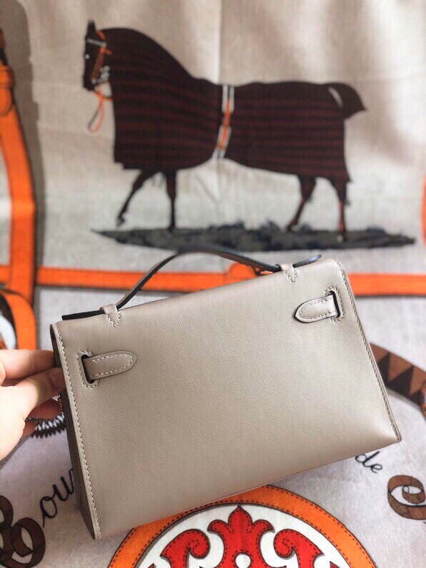 에르메스 미니 켈리백22 그리스 은장 스위프트